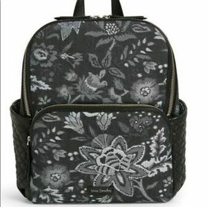 Vera Bradley leather/ denim backpack